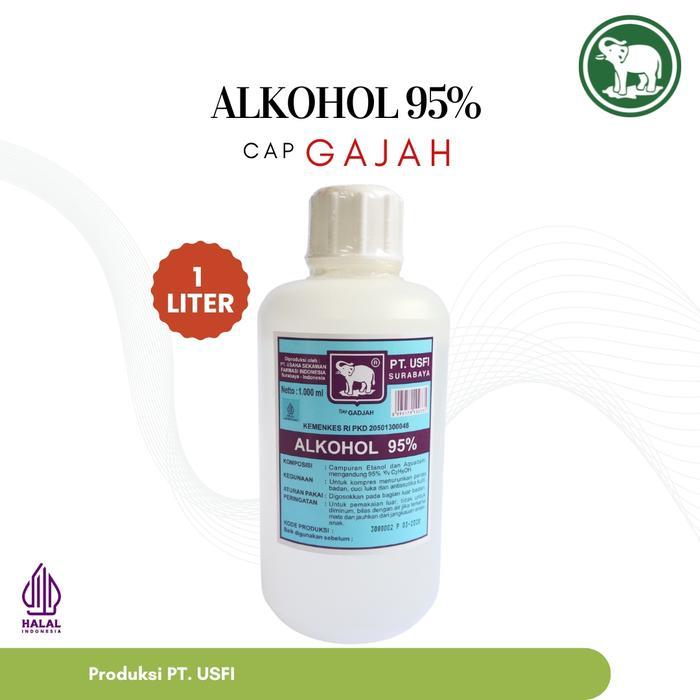 Sale Cap Gajah Alkohol (Etanol) 95% 1000 Ml