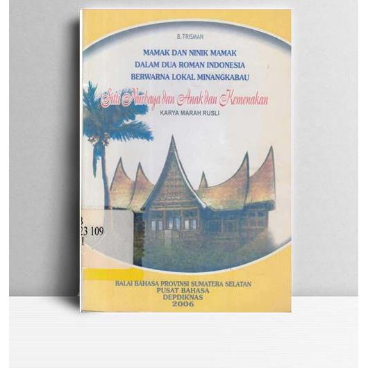 Mamak Dan Ninik Mamak Dalam Dua Roman Indonesia Berwarna Lokal Minangkabau Sitti Nurbaya Dan Anak Da