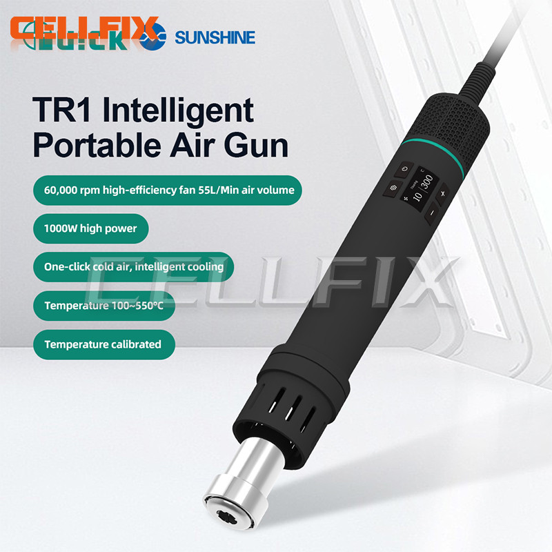 BELI SEKARANG QUICK TR1 Intelligent Portable Heat Gun Digital Display 60,000 RPM Fan 55L/Min Air Vol