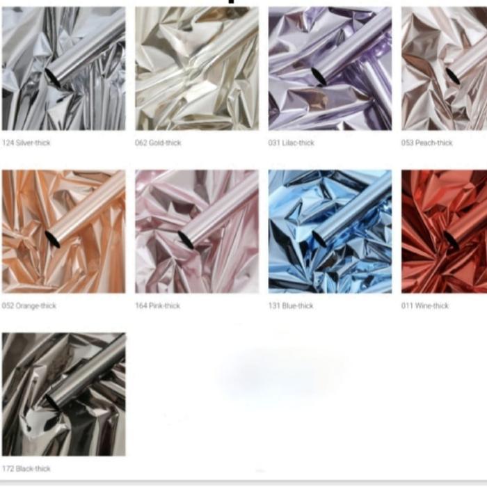 Kertas Buket / kertas Cellophane Hologram isi 20 lembar