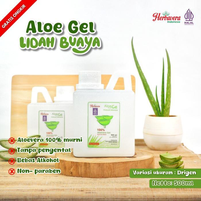 Aloevera Gel Lidah Buaya Murni Organik 500 ml Herbavera