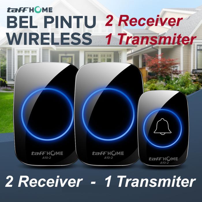 BEL PINTU RUMAH BELL WIRELESS REMOTE DOORBELL TAFFHOME CACAZI