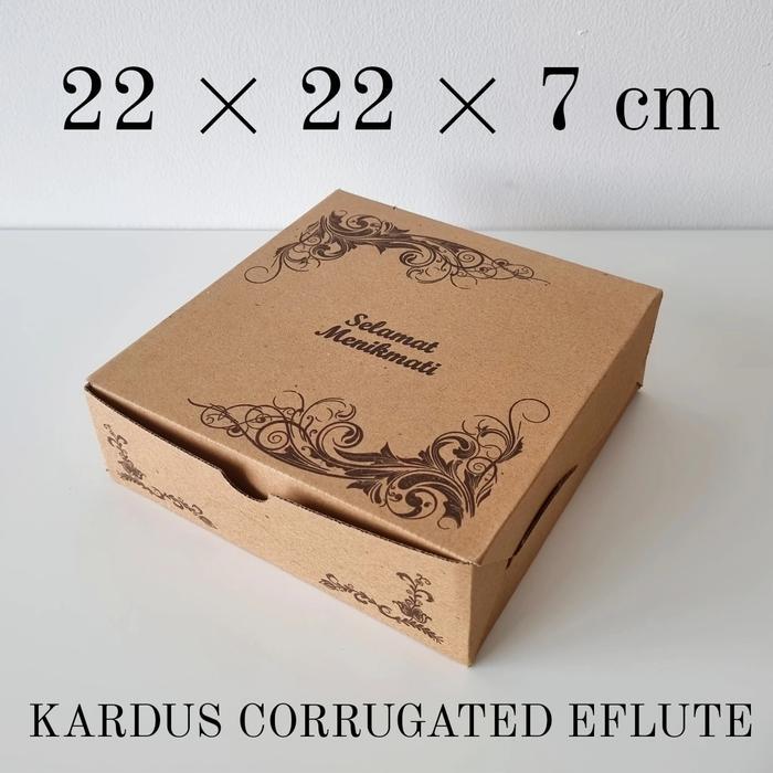 BOX NASI KOTAK DUS NASI 22x22x7 / BOX KUE / BOX ROTI / KOTAK KUE