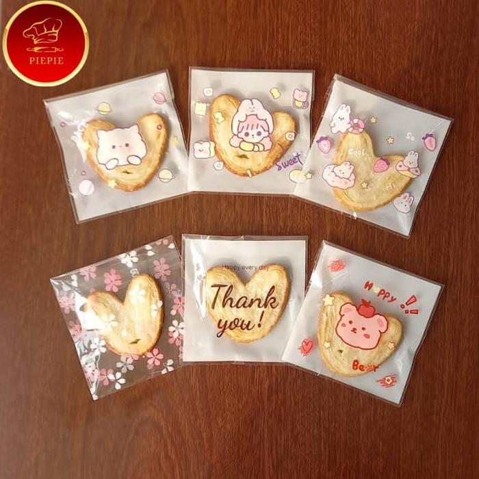 Plastik Roti OPP Motif 10x10 Plastik Kue Cake Donat Risol