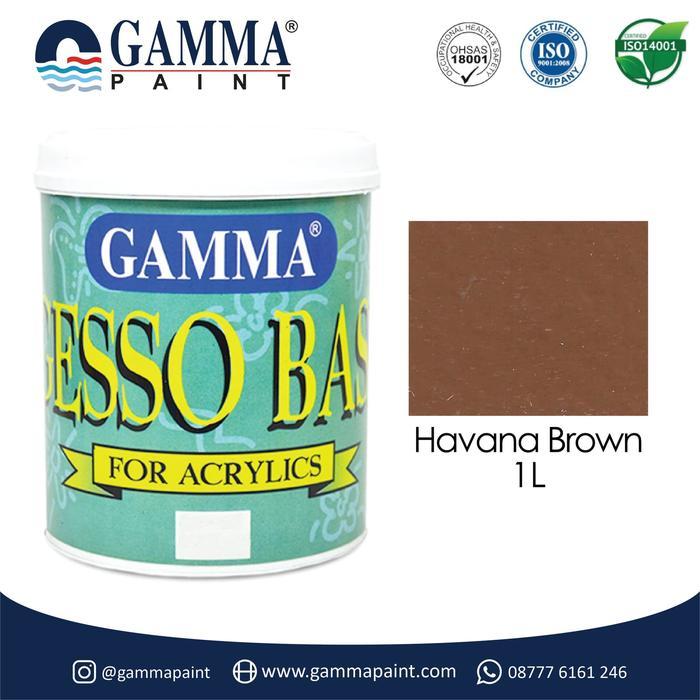 Gamma GESSO BASE - Havana Brown - Cat Tembok Semi Gloss 1L