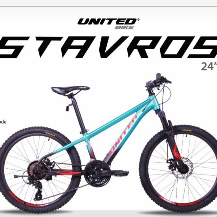 Sepeda MTB 24 Inch United Stavros New Alloy Shimano