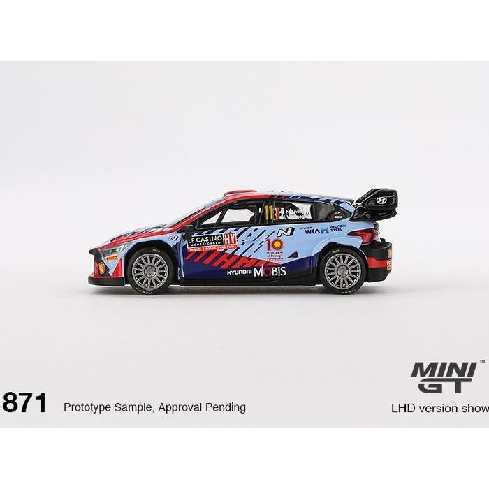 [BLISTER] MiniGT 871 - Hyundai i20 N Rally1 Hybrid #11 2024 Rallye Monte Carlo Winner - Diecast
