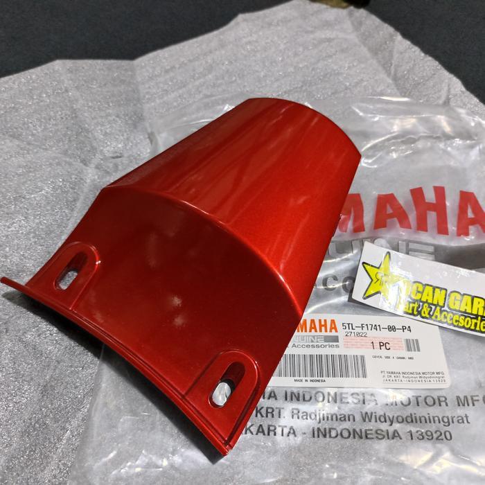 Sambungan Bodi Mio Sporty Smile Maroon Original Sambungan Body Mio Ori