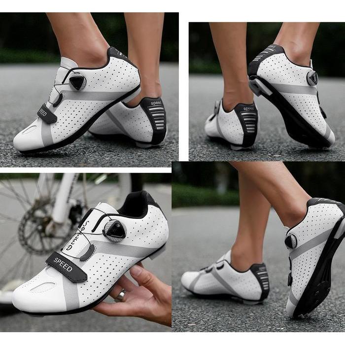 Sepatu Sepeda Non Cleat Cleatless Pedal Plat Mtb Road Bike Promo