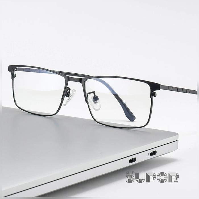 FF232 Frame kacamata minus pria original TITANIUM conservative Profesional Bisnis kaca mata