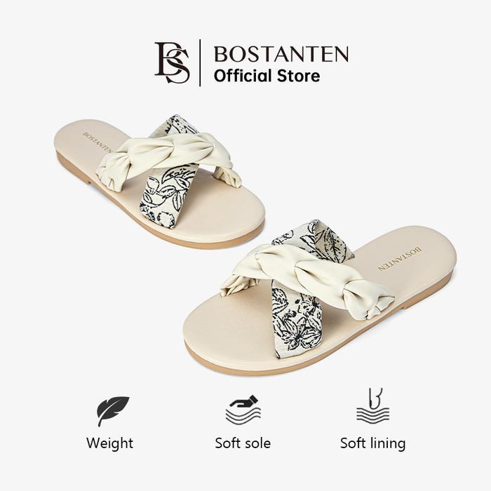 Bostanten Sandal Wanita Flat Sandal Teplek Anti Slip Wanita Kekinian