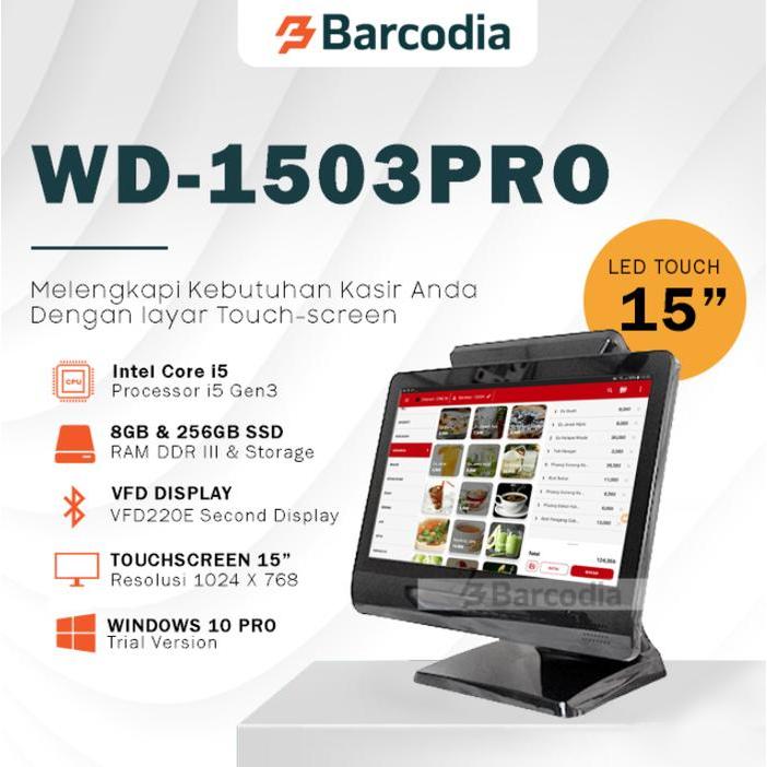 Mesin Kasir Windows All In One POS IWARE WD-1502PRO Touchscreen