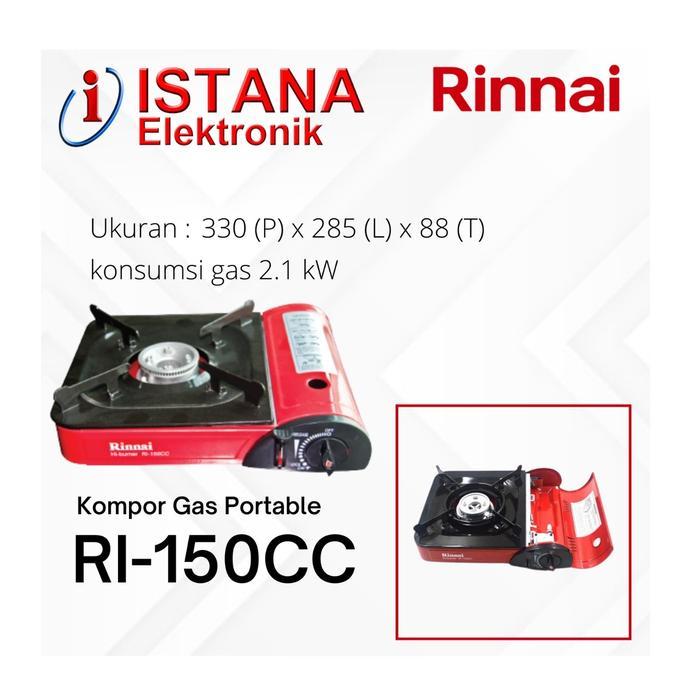 RINNAI KOMPOR GAS PORTABLE 1 TUNGKU RI-150CC