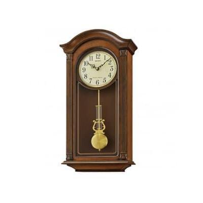 Seiko Wooden Wall Clock QXH066B Dual Chimes Hourly Strike / Jam QXH066
