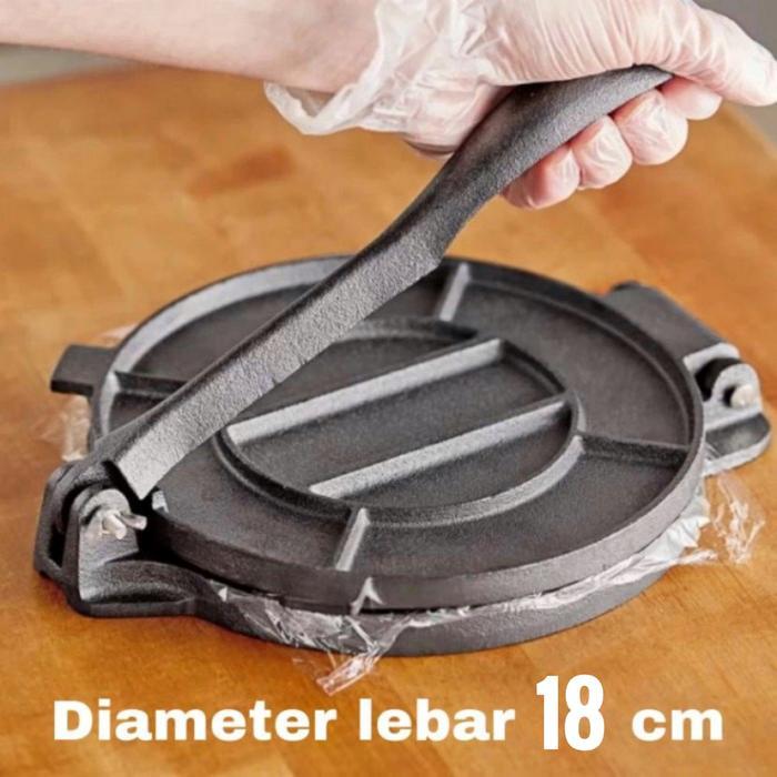 PROMO Tortilla Press Cast Iron 16c cm alat press tortilla/ tortilla maker