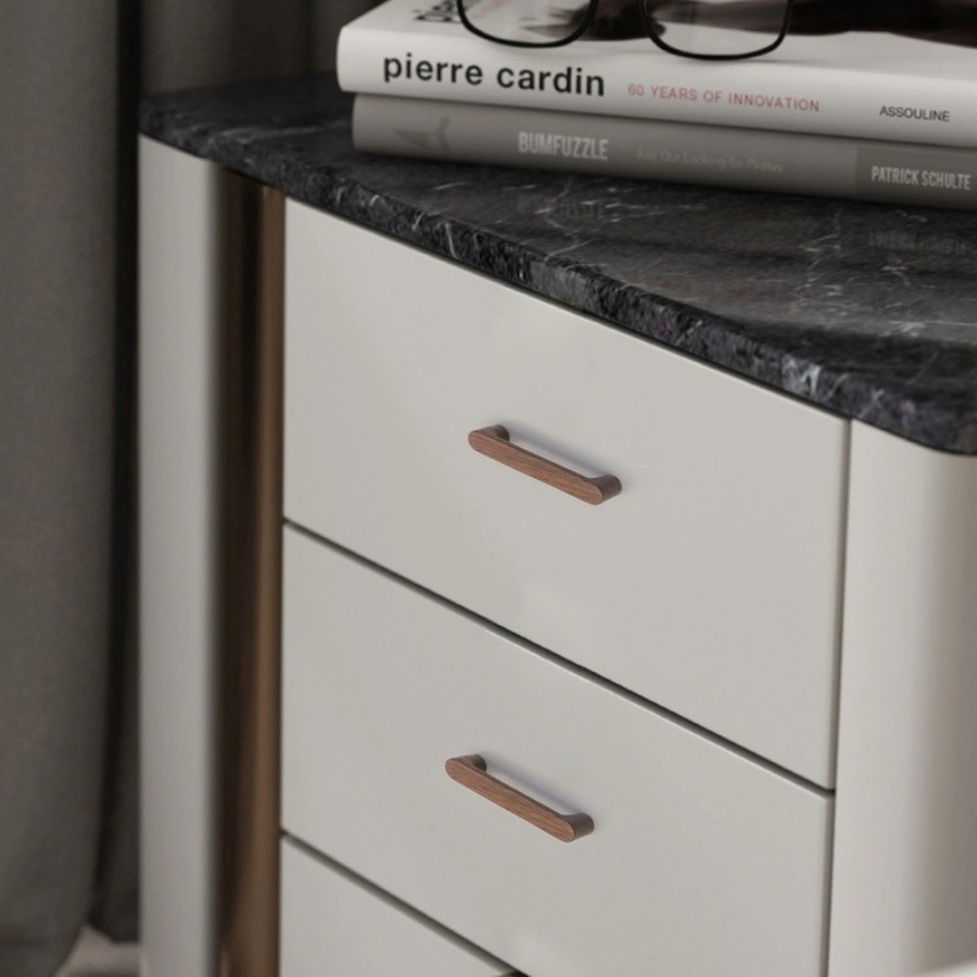 Nordic Wood Furniture Handles Walnut Wood Cabinet Pulls T-bar Wardrobe Door Handles Decoration Room
