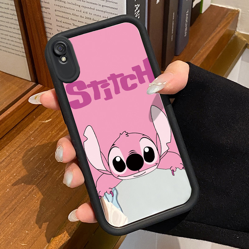 Casing Hp Untuk Xiaomi Redmi 9A Redmi 9i Redmi 9T Redmi 9 Power Case Stitch warna merah muda Cesing 