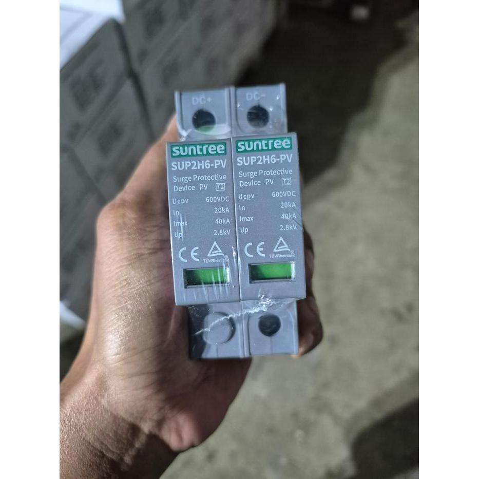 Dc Spd Surge Protection Device Suntree 2 Pole 600 Vdc 20-40 Ka