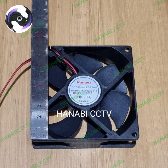 [] Kipas Fan DC 9cm 12v HANAYA Fan Dc 9cm 12v