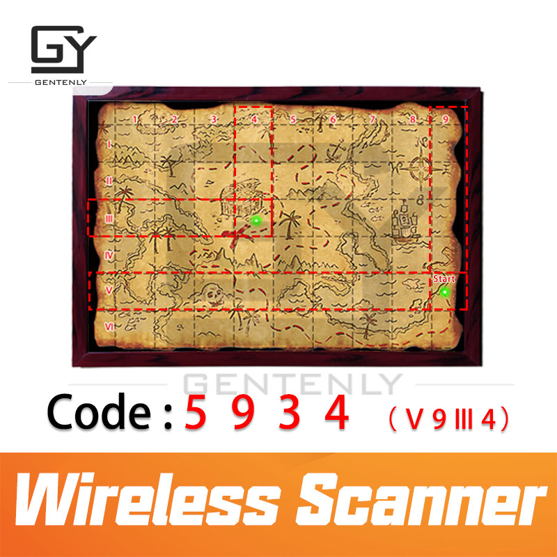 Escape Room Puzzle Wireless Scanner Prop Escapement Time Real Life Treasure Hunt Customizable Board