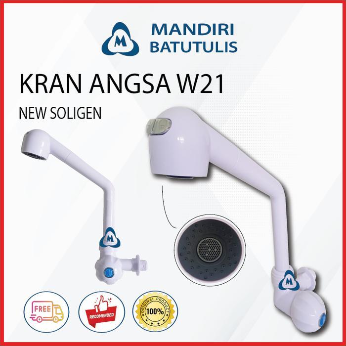 Kran Angsa Soligen W21 Cuci Piring / Keran Air Soang / Kran PVC Plastik Putar .