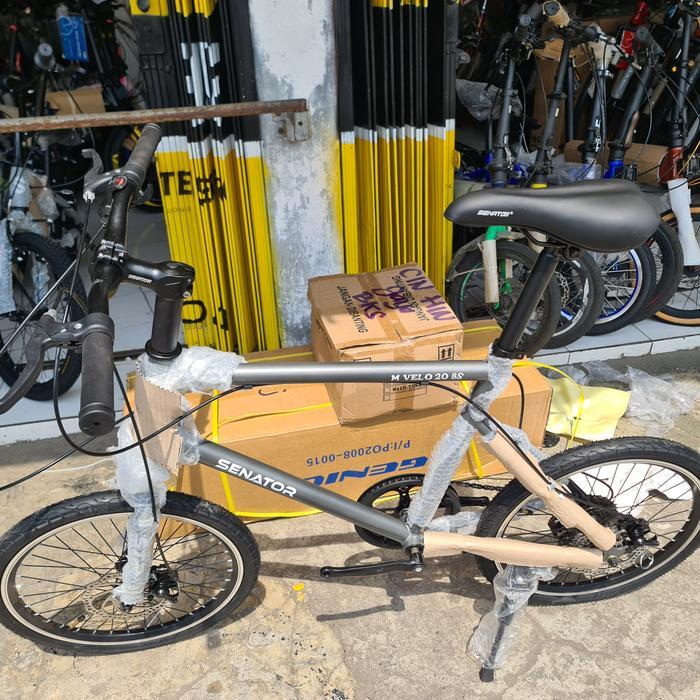 Sepeda Minivelo 20 Senator New 8 speed rem cakram