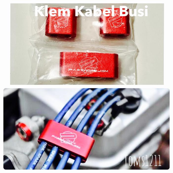 Klem Penyekat Kabel Busi Kabel Grounding Mobil Allumunium