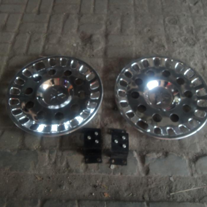 WellDop roda mobil truk ring 20 lubang 10 bagian belakang 2 pcs