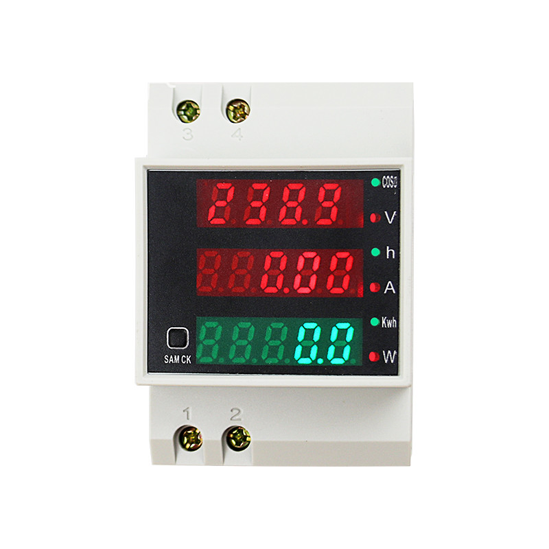 D52-2047 Power Energy Voltmeter Electrical Multi-Function Digital Meter Din Rail Meters Power