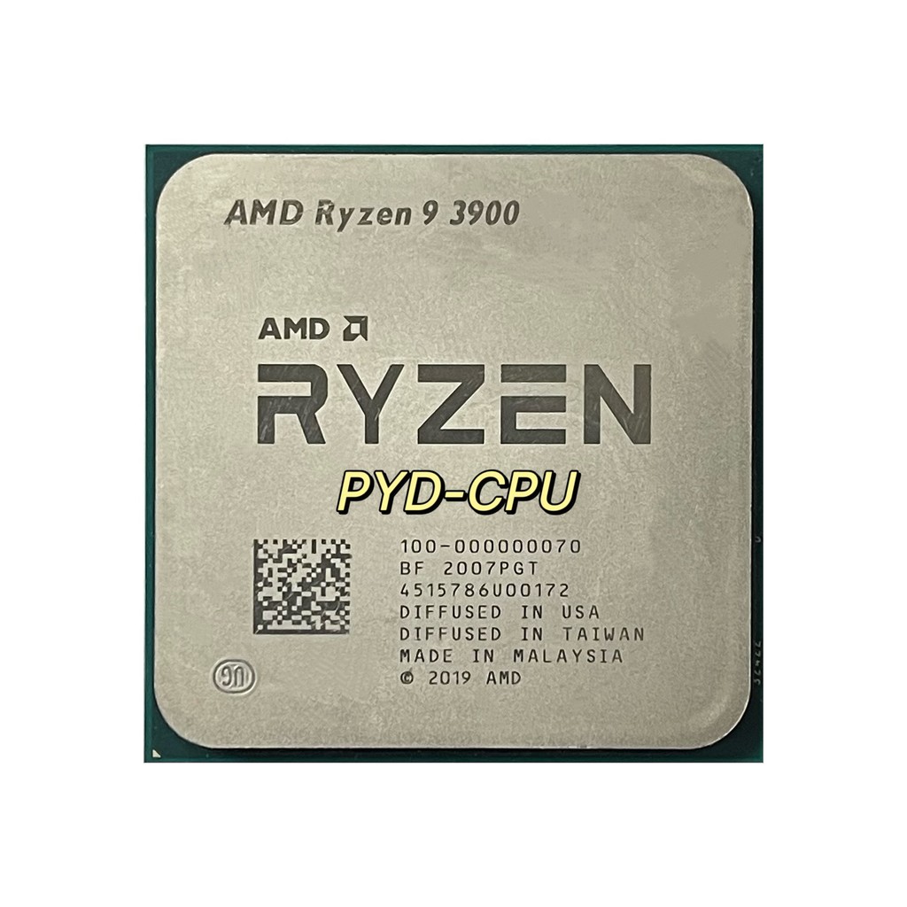 Ryzen AMD 9 3900 R9 3900 3.1 GHz Twelve-Core 24-Thread CPU Processor 65W 7NM L2=6M L3=64M Socket AM4