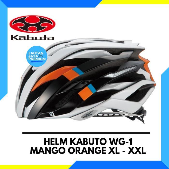 HELM KABUTO WG-1 HELMET KOOFU WG1 MANGO ORANGE SIZE XL-XXL HELM SEPEDA