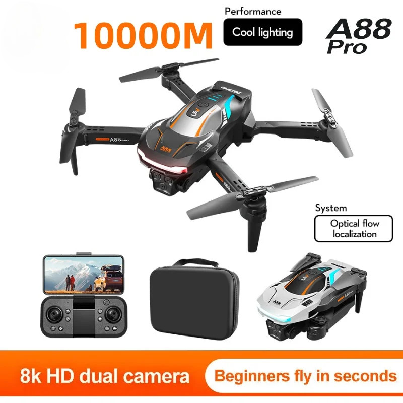 A88 Drone Professional 8K GPS Dual Camera 5G Obstacle Avoidance Optical Flow Positioning Brushless