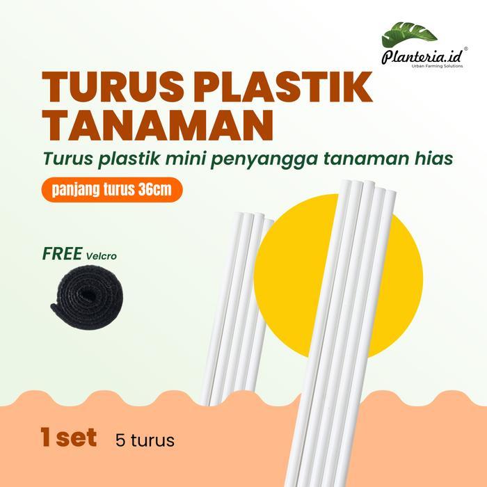 Turus Plastik Turus Tanaman Rambatan Plastik Putih Free Velcro