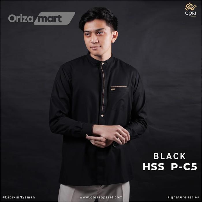 Koko Pria Qori Apparel / Lengan Panjang Premium / Hassan Bin Tsabit Al Anshari / Model Hss-2 Ori