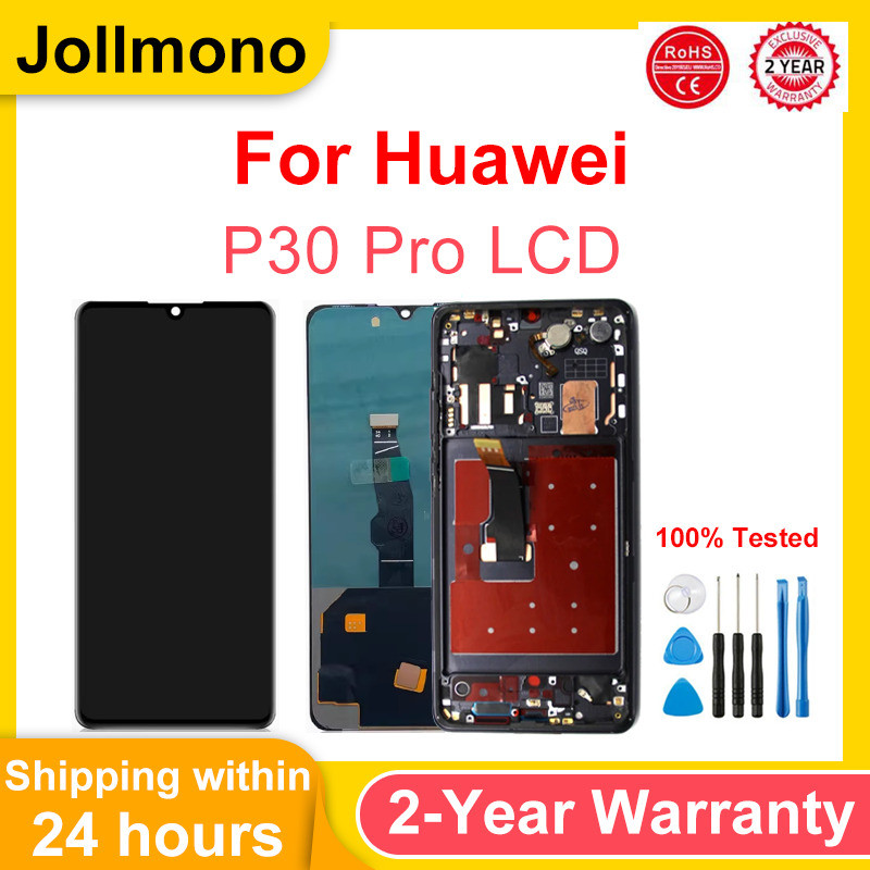 Super AMOLED For Huawei P30 Pro LCD Display Touch Screen Digitizer Assembly For Huawei P30 Pro LCD