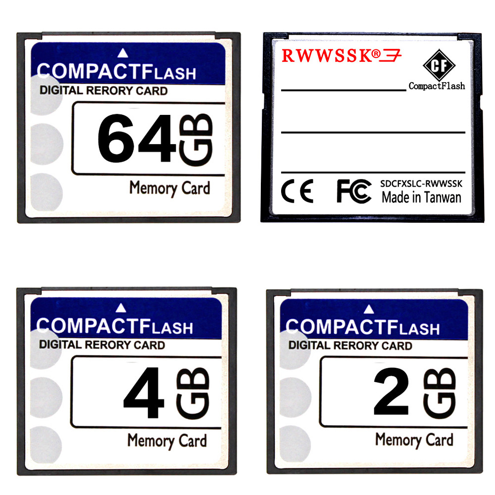 RWWSSK original Compact Flash CF Card 128MB 256MB 1GB 2GB 4GB 8GB 16GB 32GB 64GB cf Memory Card Full