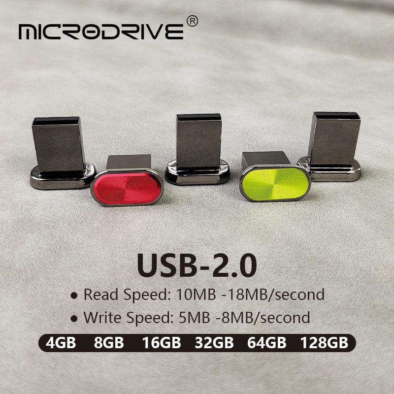 Super Mini Metal USB Flash Drive 4GB 8GB 16gb 32gb 64GB Pendrive 128G 256G Pen drive Usb2.0 Memory