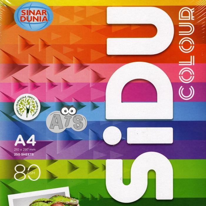 Kertas Sidu A4 80 Gram WARNA-WARNI