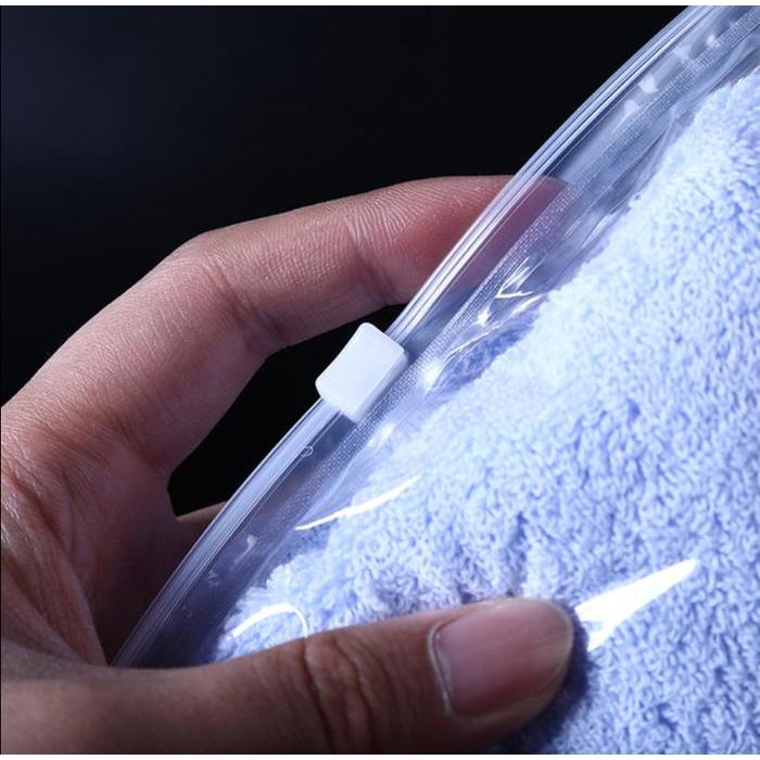 "New" (LANDSCAPE) Zipper Bag Transparan Bening / Zipper Resleting / Zipper Storage Bag / Zipper Lock