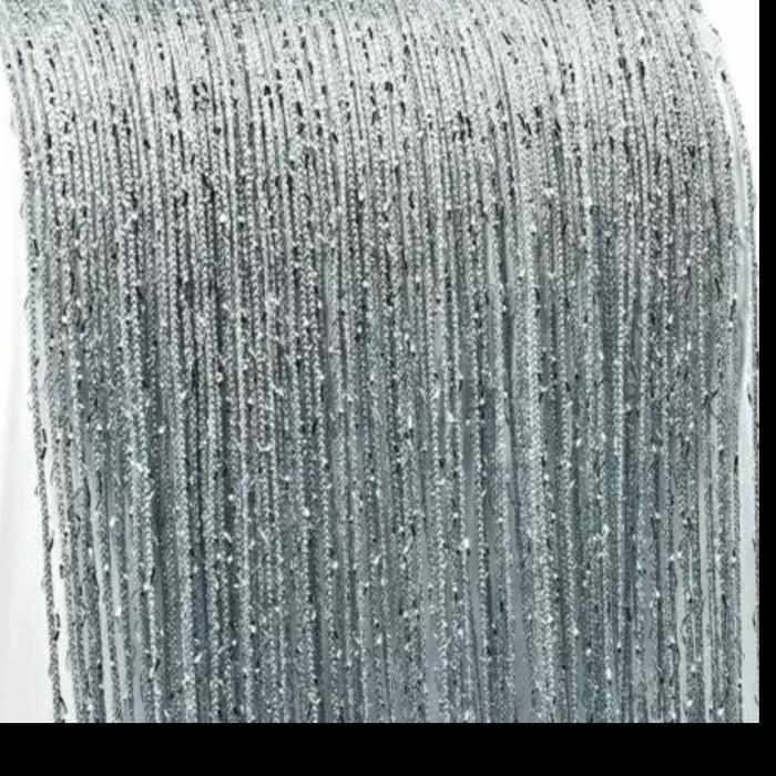 Tirai Benang Silver Glitter 3X3