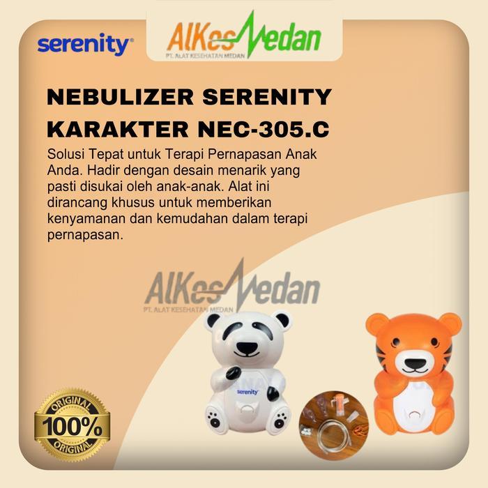 NEBULIZER SERENITY KARAKTER NEC-305.C ALAT UAP NEBULIZER ANAK / COMPRESSOR NEBULIZER,ALAT UAP