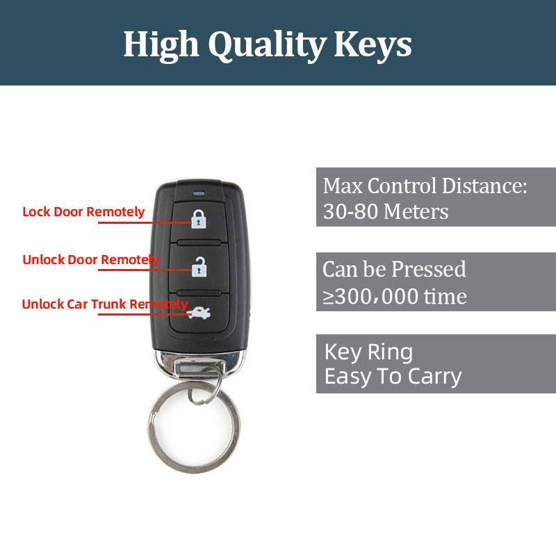Car Remote Central Door Lock Keyless System Remote Control Car Alarm Systems Central Locking withAut