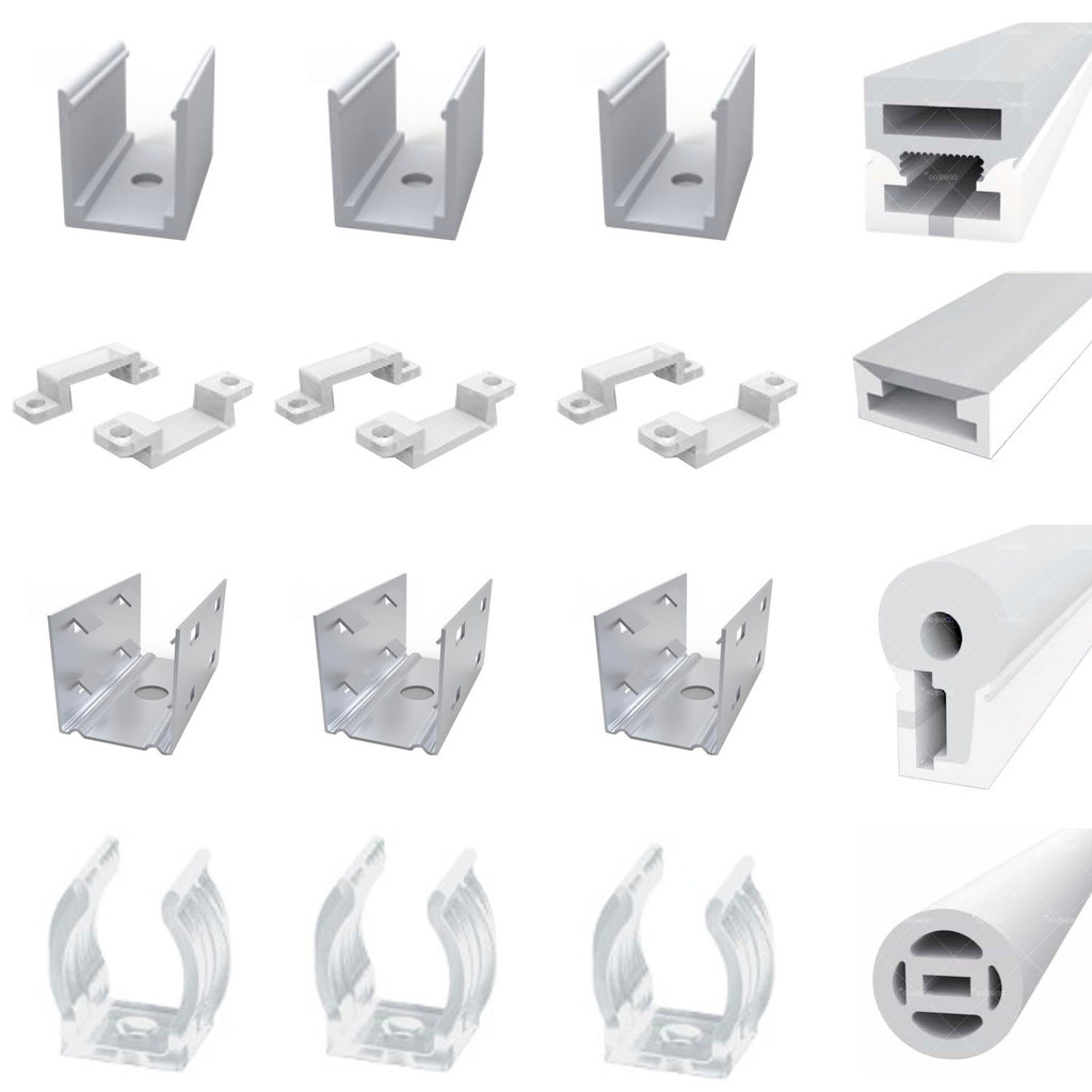 Fixed Clip  for Led Neon Tube  WS2811 WS2812B WS2813 SK6812 Flexible LED Strip Light Silica Gel Soft