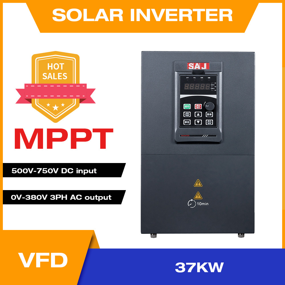 PROMO   37KW VFD Solar Inverter 3HP Output 380V Water Pump Driver Speed Control B7LTK TERLARIS.