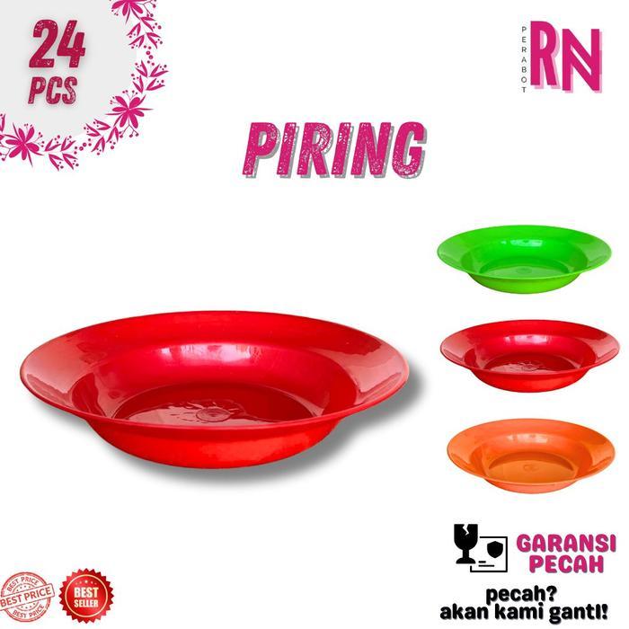 PROMO PIRING PLASTIK 2 LUSIN / PIRING PLASTIK / PIRING PLASTIK MURAH