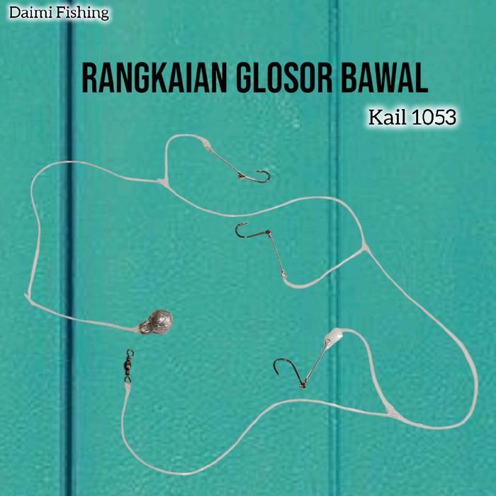 Rangkaian Pancing Rakitan Kail GLOSOR BAWAL NEKLIN Kail 3 Type Chinu 1053