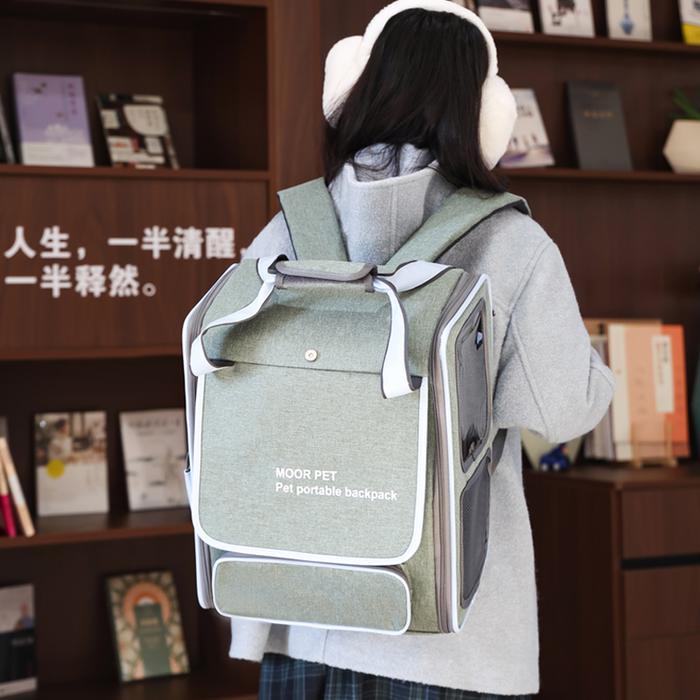 Premium Tas Hewan Peliharaan, Tas Belakang Luar, Tas Tangan, Ruang Besar, Tas Kucing Original