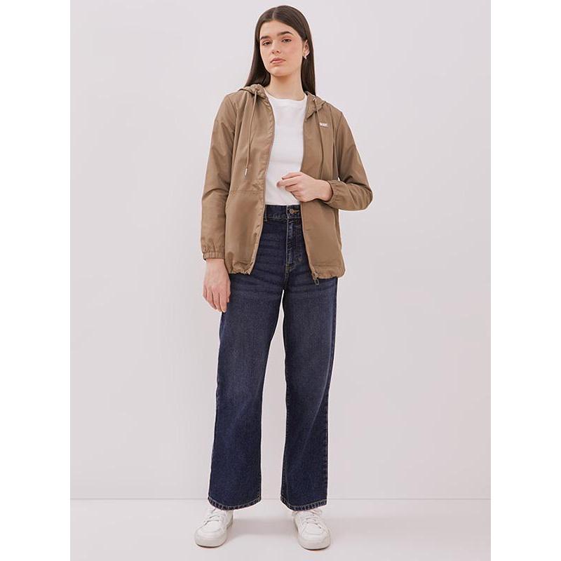 Dust Jaket Parasut Arla Coklat (D.56174) Baju Wanita