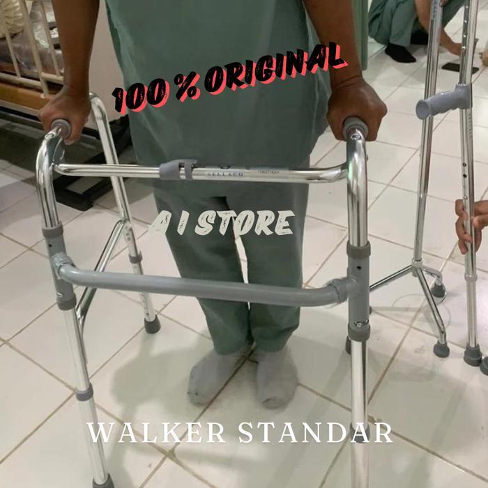 Terlaris (SF)Walker Tongkat Jalan Orang Tua Lansia Standard Sellaco digunakan untuk fisioterapi