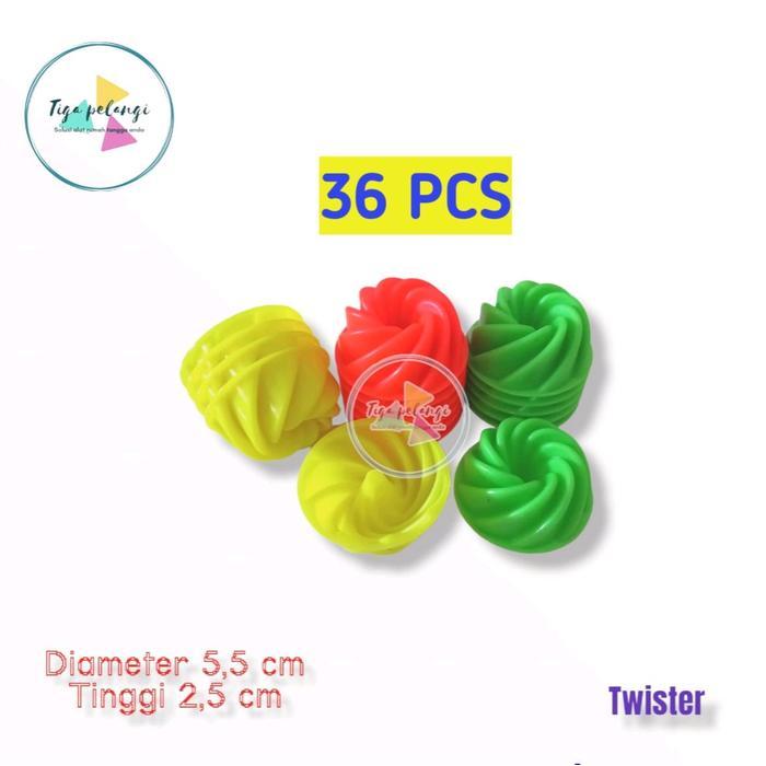 Cetakan Kue Twister Cetakan Puding Twister Plastik